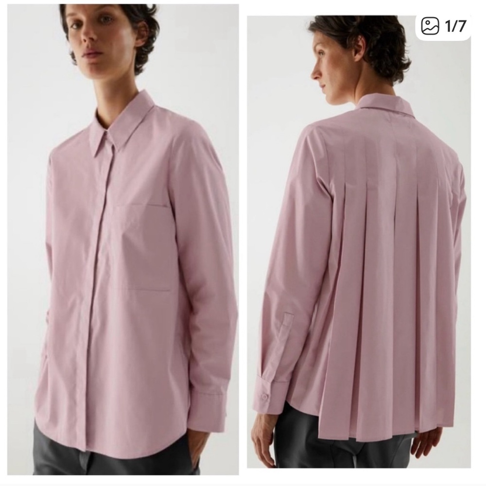 COS Mauve Button-Up Shirt